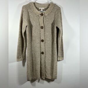 Coldwater Creek Taupe Knit Cardigan
